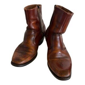 Vintage Vulcan Leather Cowboy Boots